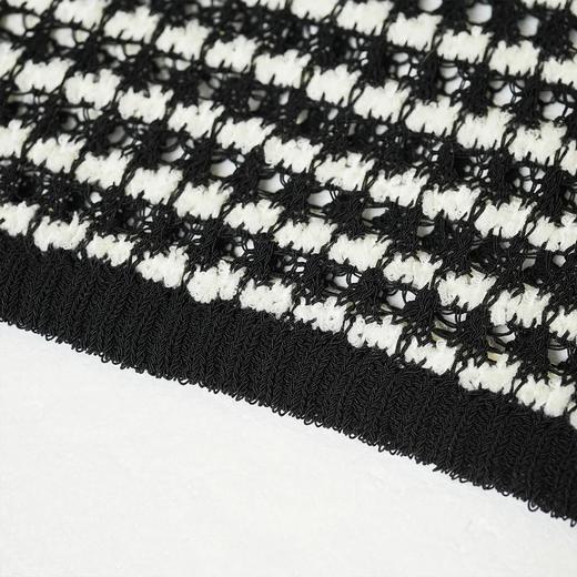 【破价】2025春秋款条纹镂空套衫女装宽松长袖针织衫8951C1M053 商品图3