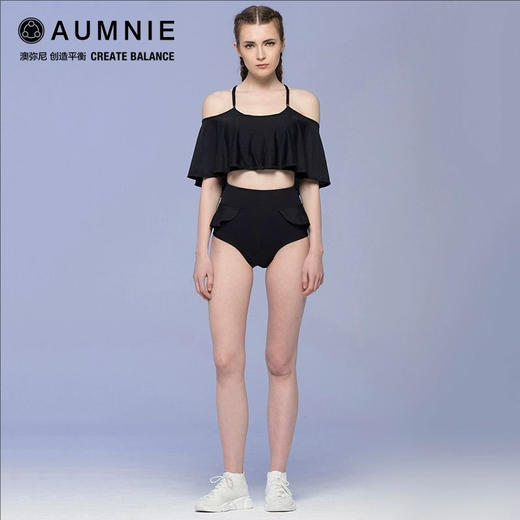 AUMNIE澳弥尼百合短裤女士高腰运动紧身短裤瑜伽健身夏 商品图1
