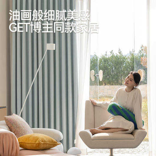 【星芒】金蝉雪尼尔提花窗帘 商品图3