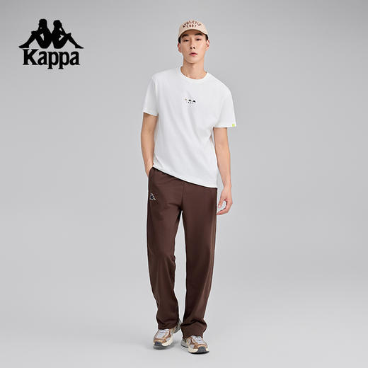 Kappa卡帕背靠背2025新款夏季纯棉运动短袖t恤男休闲透气半袖上衣K0F32TD70 商品图4
