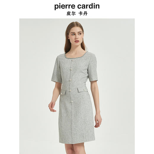 皮尔卡丹女装都市时尚简约淑女小香风连衣裙C51DS030H0 商品图3