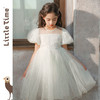 littletime2025新款女童浪漫婚纱星空闪烁亮片公主大蝴蝶结纱裙 商品缩略图0