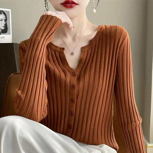 【刚需款】坑条针织开衫 商品图6