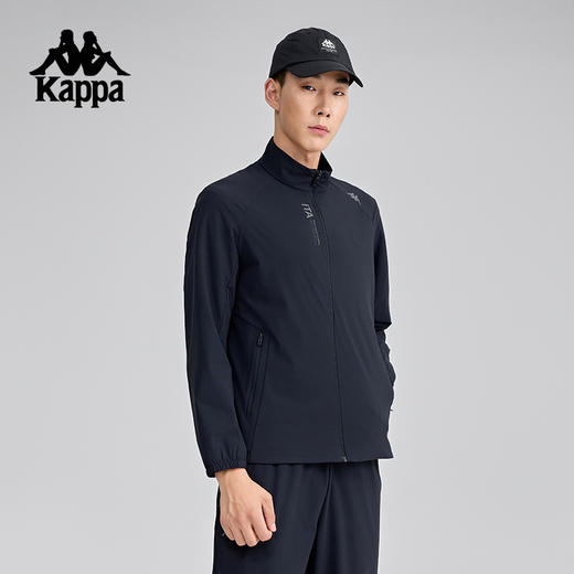 Kappa卡帕背靠背户外针织开衫外套2025新款男凉感运动服防晒衣女K0F32WK40 商品图1