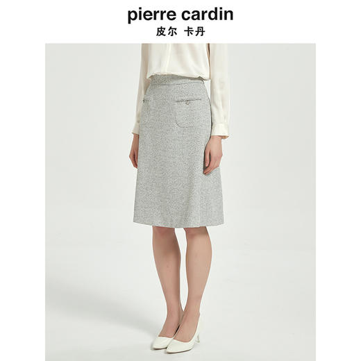 皮尔卡丹女装时尚都市通勤淑女百搭半裙C51SL026H0 商品图1