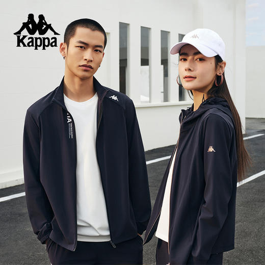 Kappa卡帕背靠背户外针织开衫外套2025新款男凉感运动服防晒衣女K0F32WK40 商品图0