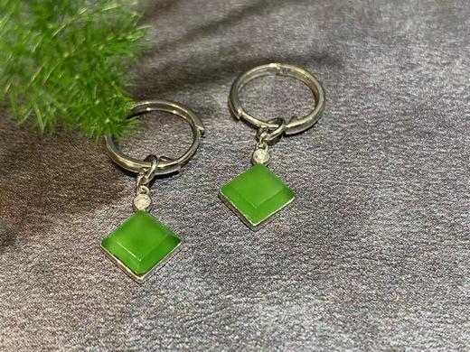 【御珠宫坊】金镶碧玉耳坠 商品图3