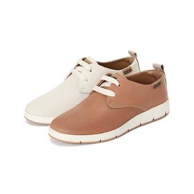 【Pikolinos 】  B3F | 派高雁25春节牛皮圆头平底系带纯色休闲单鞋PS256401