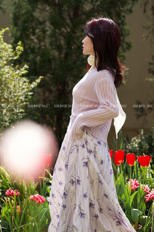 【门店同款】ENJOY春季绮梦繁花褶皱碎花半裙 161911251 商品图4