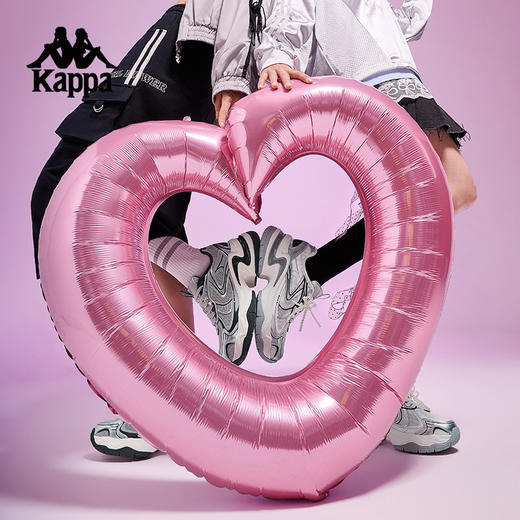 Kappa卡帕背靠背老爹鞋女鞋2025春季新款跑步鞋厚底网面运动鞋子K0F45MC53 商品图3