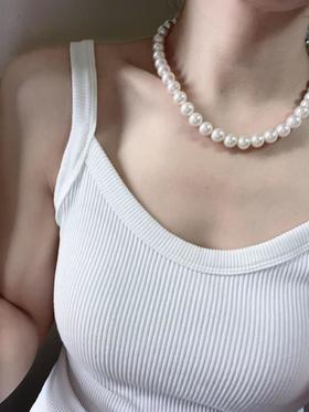 施华洛世奇水晶珍珠项链颈链（EJ）