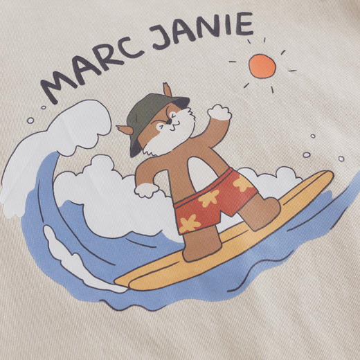 马克珍妮男女宝宝露营松鼠凉感连体衣 宝宝爬服年夏装新款550820 商品图4