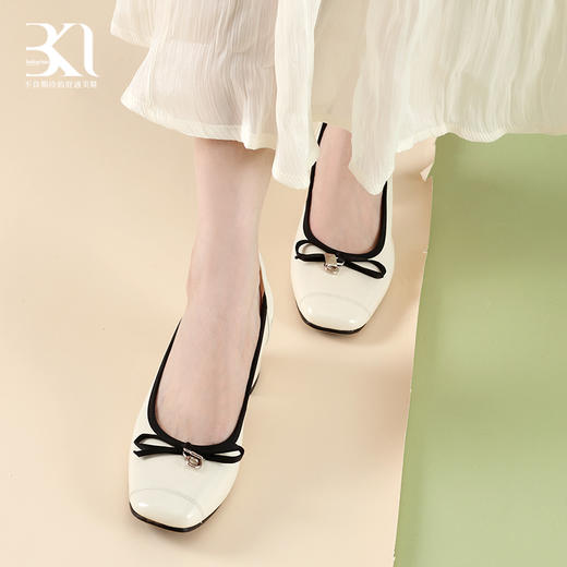 BAKERLOO小香锁扣通勤粗跟女单鞋AD131 商品图4