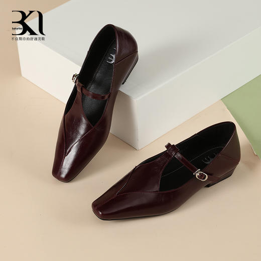 BAKERLOO方头复古侧扣玛丽珍女鞋AD135 商品图1