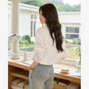 纯棉简约设计感文艺风拼接花边圆领衬衫女设计感衬衣V0450099 商品缩略图4