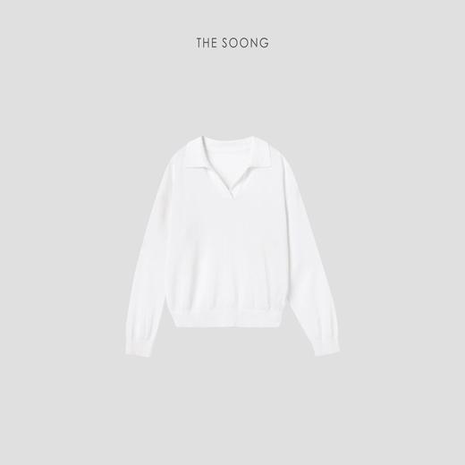 THESOONG"自在惬意"莱赛尔肤感软糯针织翻领亨利衫HWMY6349 商品图2