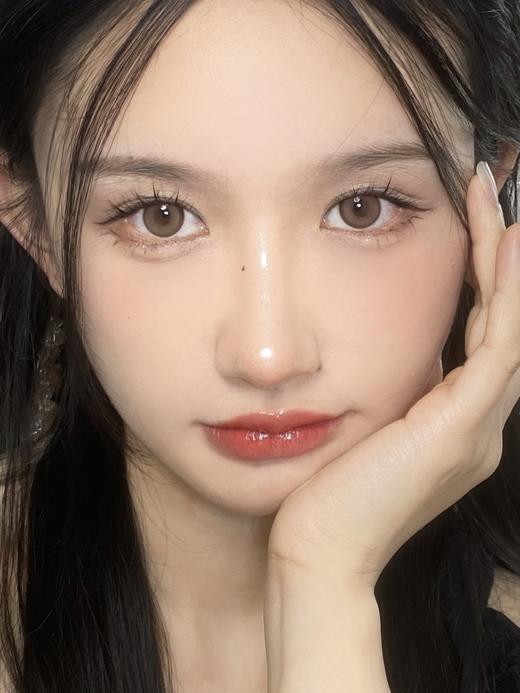 日抛pinkpeach 小松果 棕 10片 14.4mm 非离子 日抛无售后【1盒1个度数 不同度数拍2盒】 商品图5