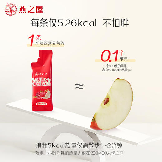 【生日礼】燕之屋红参燕窝元气饮1盒（10ml*30条） 商品图6
