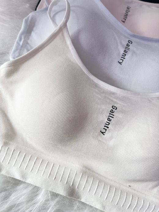 迪兰多吊带美背透气舒适自带胸垫一体杯少女文胸15165055 商品图4