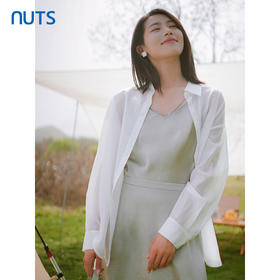 NUTS春秋新品纯色时尚宽松气质百搭长袖衬衫424011040