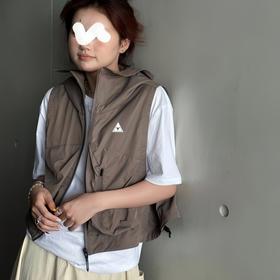 2025新款户外机能工装男女春季山系大口袋连帽无袖短马甲！