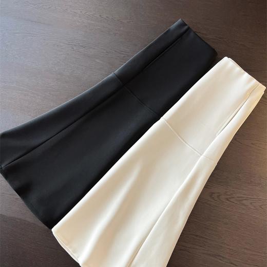 2025高端法式赫本风莫代尔半裙高腰A字中长款半身裙伞裙小个子裙子女款！ 商品图4