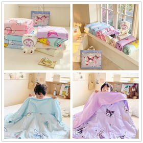 【69元2条】【赠礼袋】三丽鸥儿童夏被婴幼儿A类卡通夏凉被子空调手