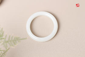 和田玉白玉手镯 圈口：55mm