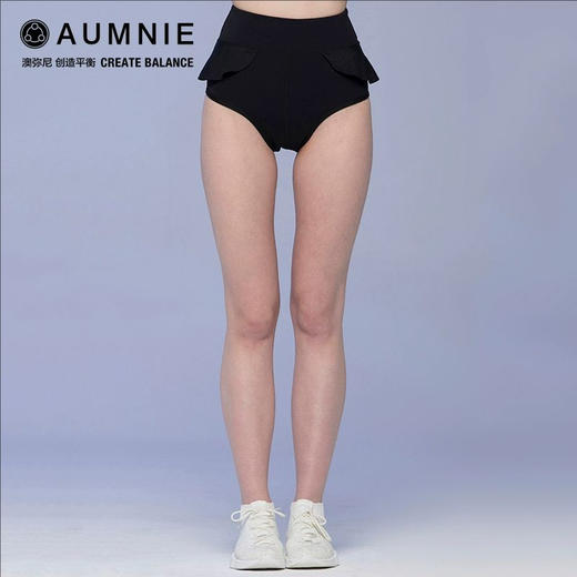 AUMNIE澳弥尼百合短裤女士高腰运动紧身短裤瑜伽健身夏 商品图3