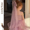 Littletime女童连衣裙2025春夏公主裙礼服头纱甜美网纱亮片大摆裙 商品缩略图4