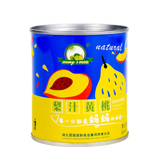 宜昌屈姑梨汁黄桃罐头312g*9 商品图0
