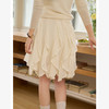 西遇白色花边半身裙女2025年新款游牧风不规则流苏荷叶边短裙SS150072 商品缩略图4