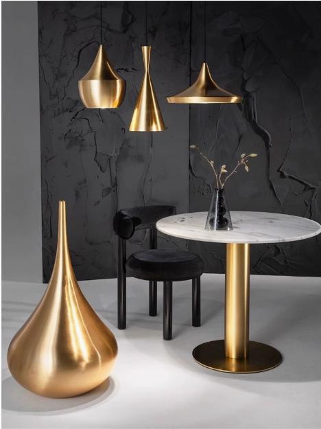 英国Tom Dixon Beat黄铜水滴造型花器大型花瓶手工桌面摆件 商品图2