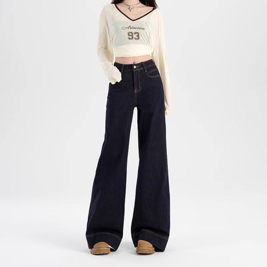 一秒显瘦「DANMO海韵丹宁牛仔裤」巨垂顺超有型 遮假胯遮腿粗 收腹塑腰 商品图3