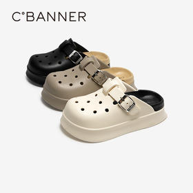 千百度镂空厚底洞洞鞋女款Z25010472