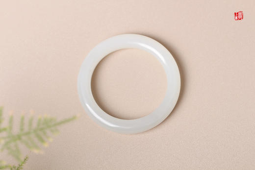 和田玉烟青玉手镯 圈口：56.5mm 商品图0