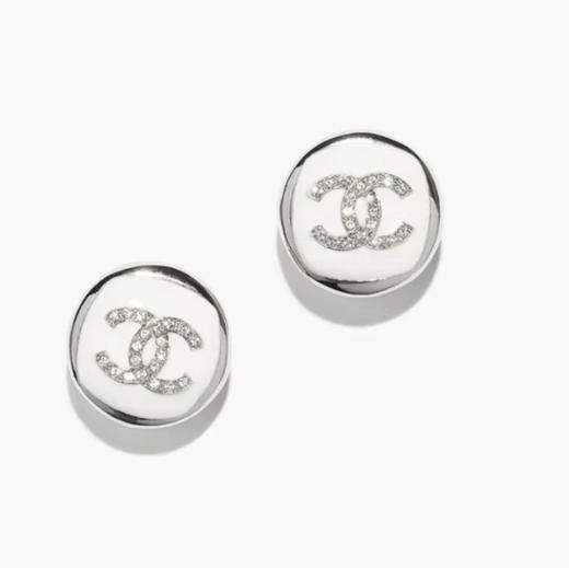 CH-J 25C 圆形滴釉双C耳钉 商品图1