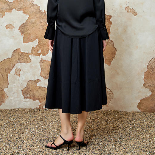 EITIE爱特爱通勤高腰显瘦休闲大裙摆a字半身裙夏季新款8206907 商品图11