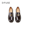 迪芙斯2025春季新款轻便通勤皮鞋英伦风轻量百搭乐福鞋DFD1112114 商品缩略图14