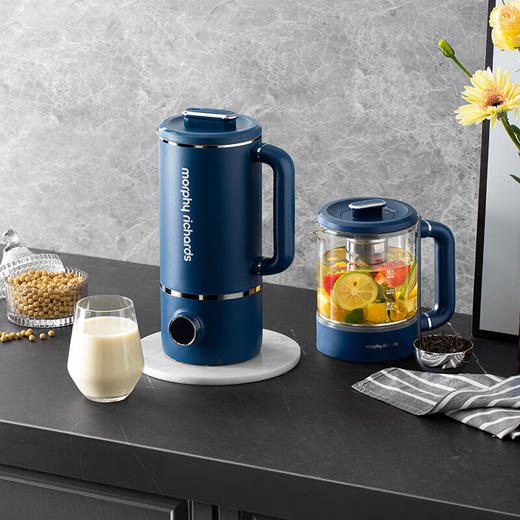 摩飞电器 家用破壁机 全自动清洗免过滤 600ml MR8200 蓝色 商品图2