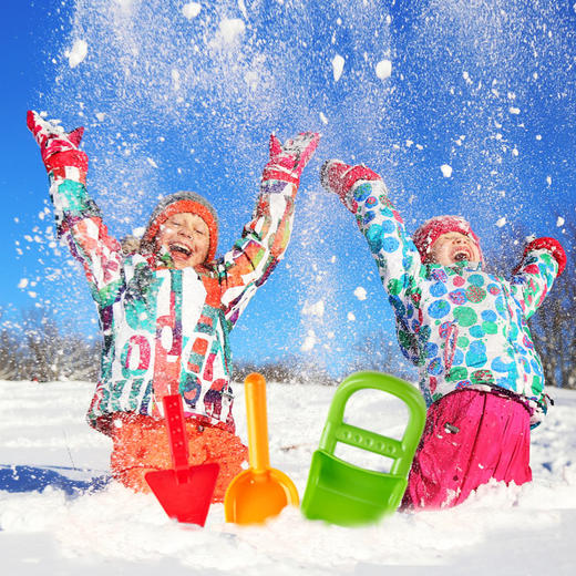 Hape(德国)儿童沙滩玩具加大加厚玩沙戏水玩雪9件套送收纳袋E8404 商品图4