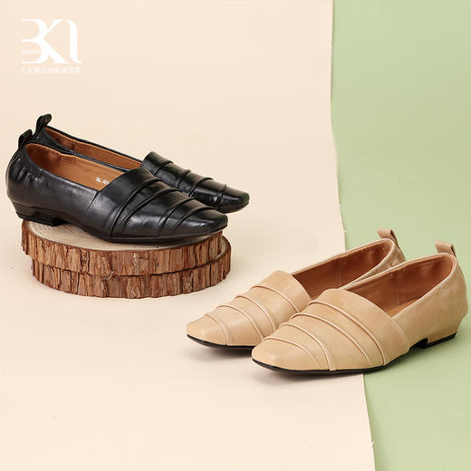 BAKERLOO法式可颂方头皱褶舒适鞋AD130 商品图6