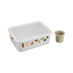 ME-7274和平腌菜容器搪瓷带滤水简约