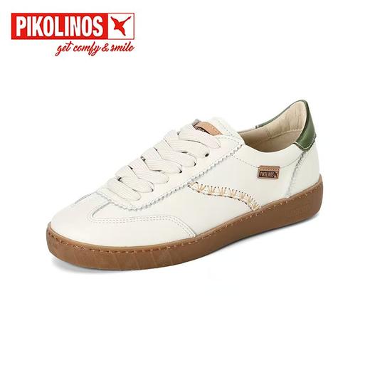【Pikolinos 】  B3F  | 派高雁25春季牛皮圆头平底拼色系带运动鞋PS258703 商品图1