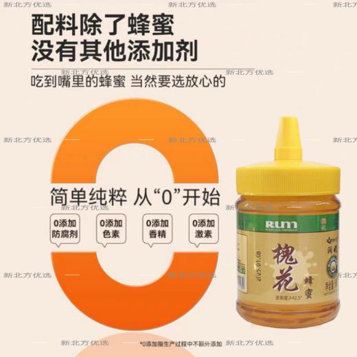 【新北方优选独家】无添加 纯正天然 槐花蜂蜜500g/瓶 商品图1