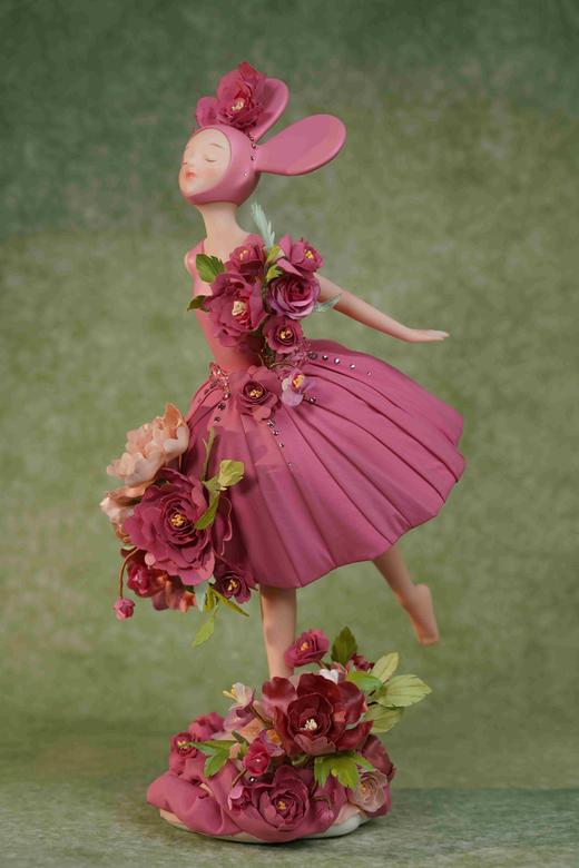 Owen Su《粉韵牡丹-晓》高定然女孩 商品图0