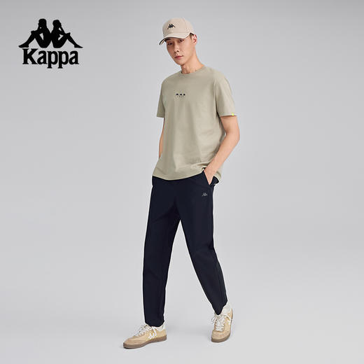 Kappa卡帕背靠背运动裤男士新款防泼水休闲裤直筒弹力裤跑步长裤K0F32AY59 商品图4
