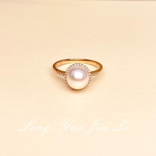 18K珍珠戒指（白）;13#;2.32克 商品图0