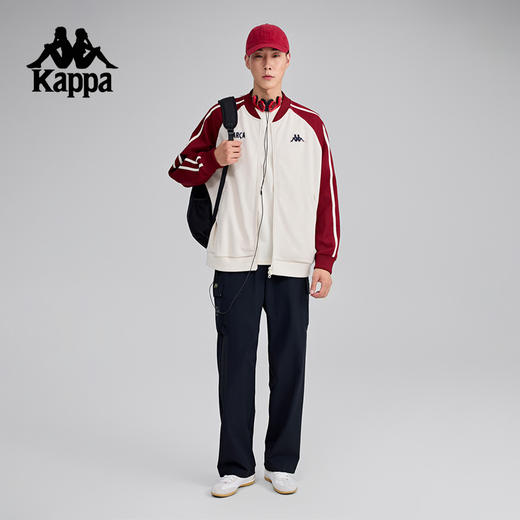 Kappa卡帕背靠背复古运动服2025新款抗静电针织开衫外套男款上衣K0F32WK01 商品图4