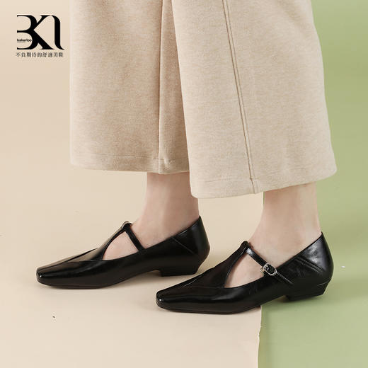 BAKERLOO方头复古侧扣玛丽珍女鞋AD135 商品图3